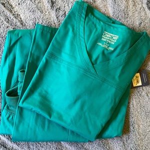 Teal scrub set